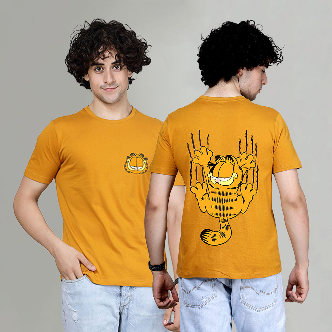 Scratchy Garfield - Printed Half sleeves T- Shirt