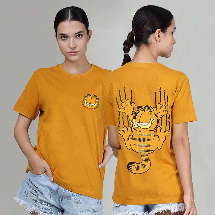 Scratchy Garfield - Printed Half sleeves T- Shirt