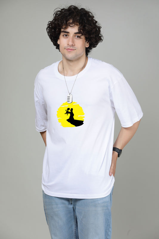 The simpsons Radiant White - Printed Oversized Tees