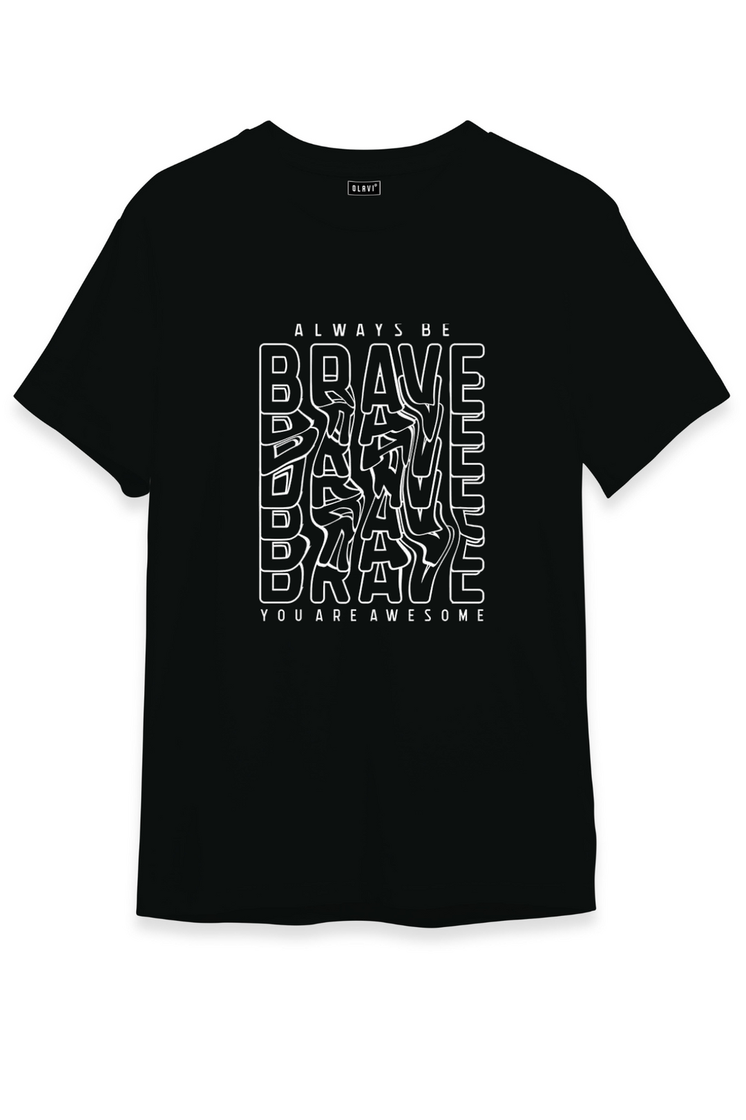 BRAVE - Printed Half sleeves T- Shirt