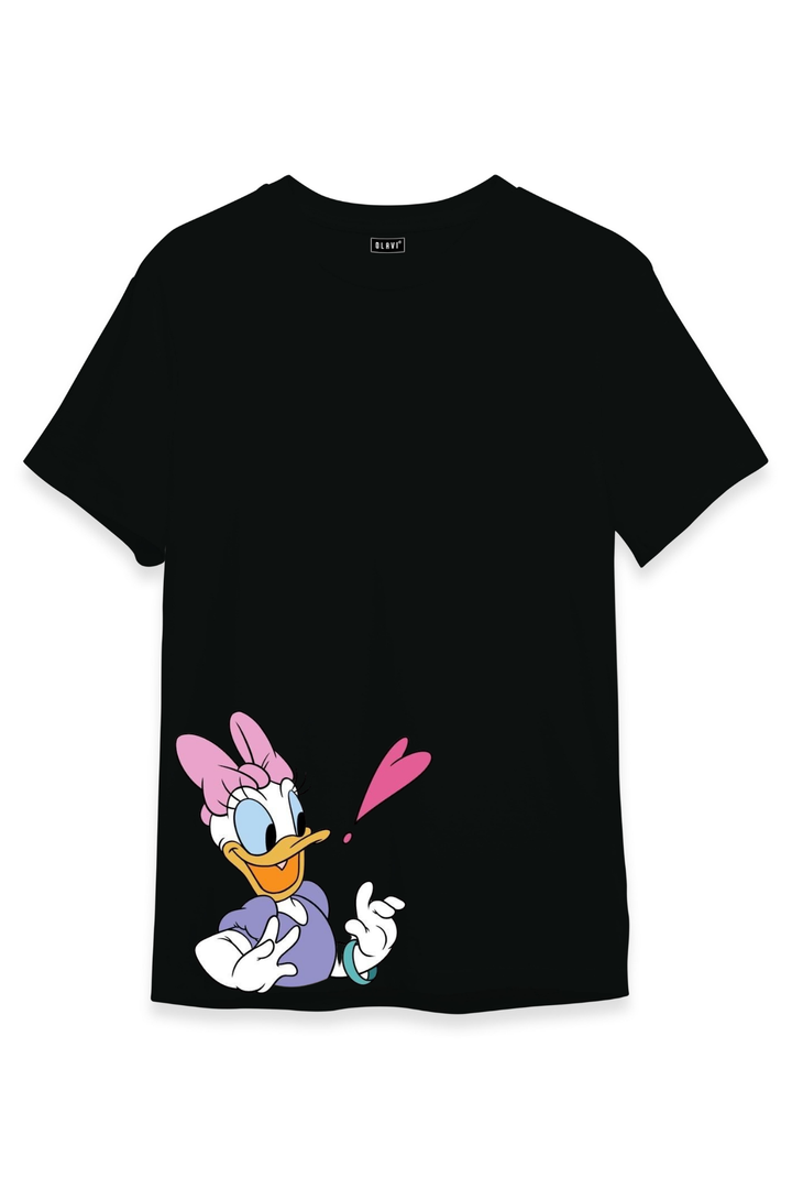 Heart Daisy Duck -  Half sleeve T-Shirt