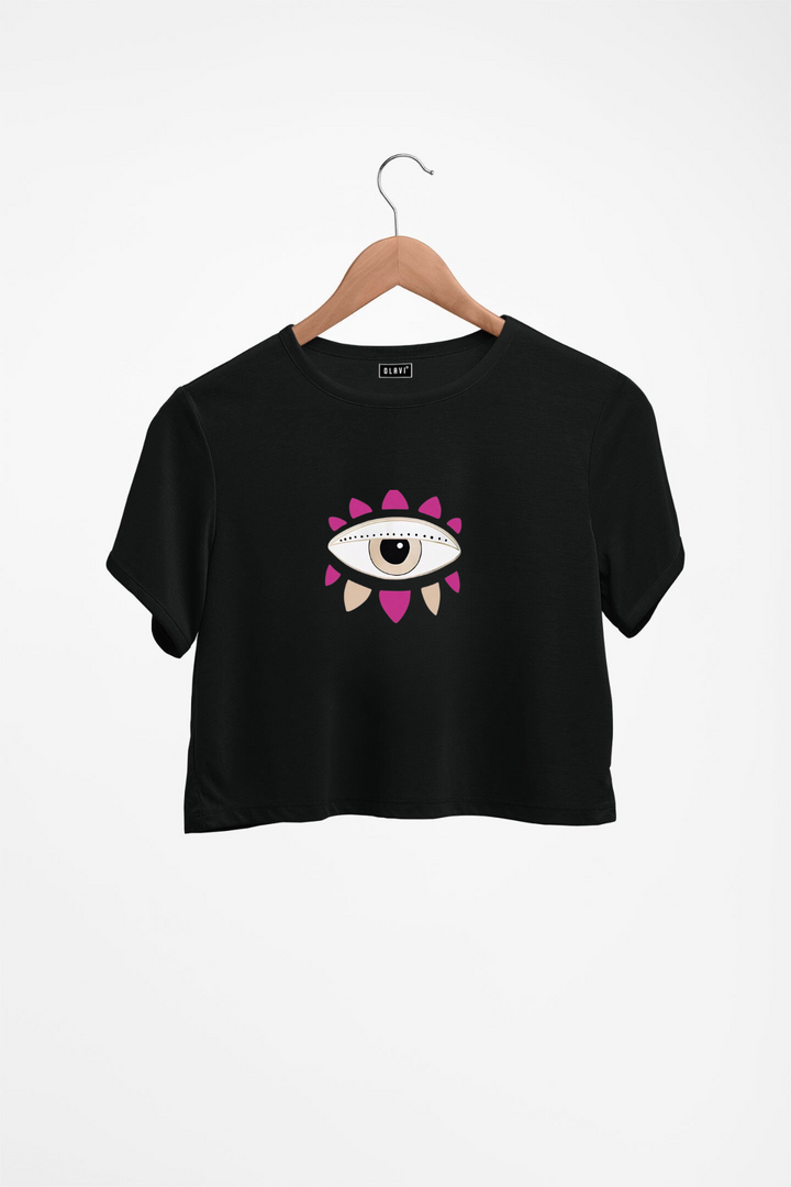 Evil Eye- Printed Crop Top