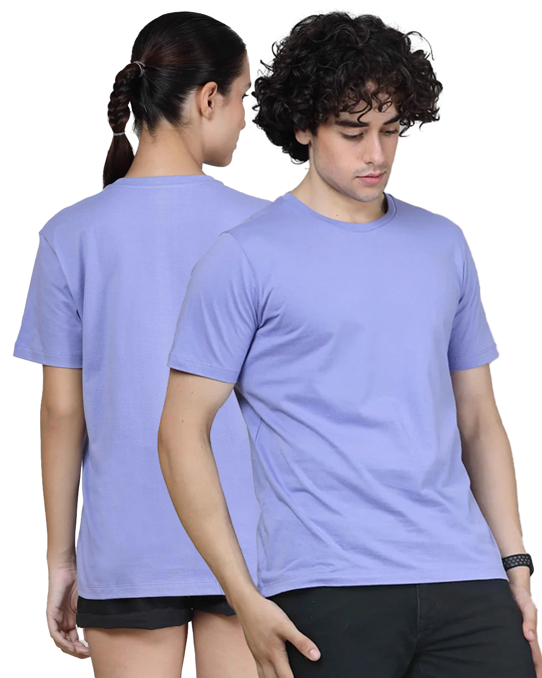 Lilac - Half sleeves T- Shirt