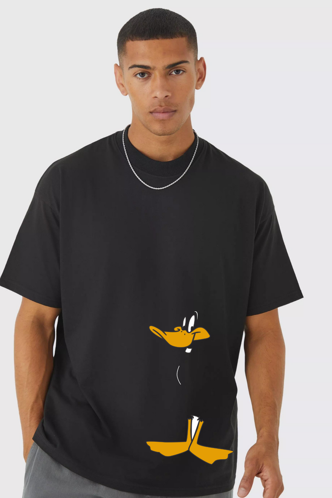 Daffy Duck - Printed Oversized Tees