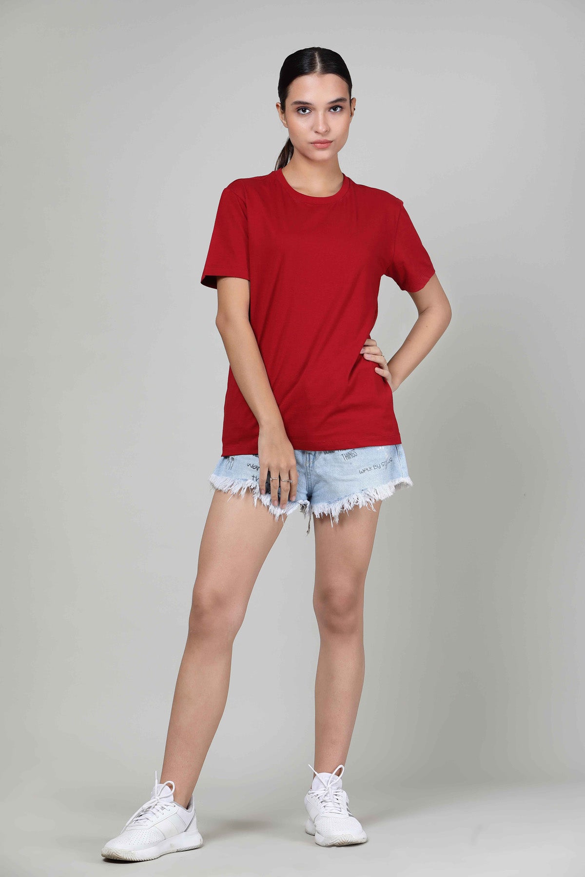 Knockout Red - Half sleeves T- Shirt