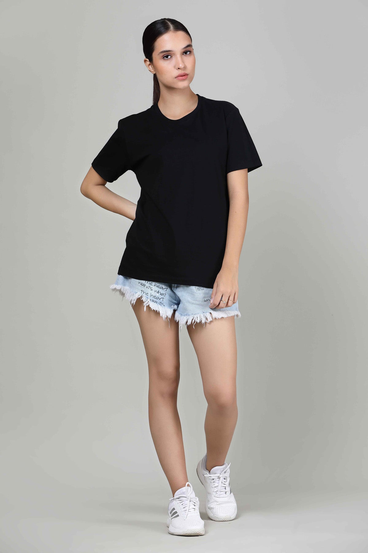 Black - Half sleeves T- Shirt