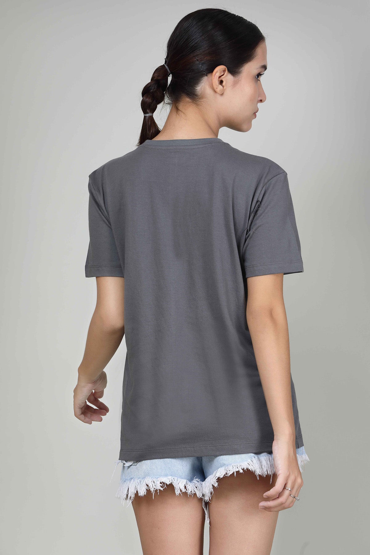 Shadow Grey - Half sleeves T- Shirt
