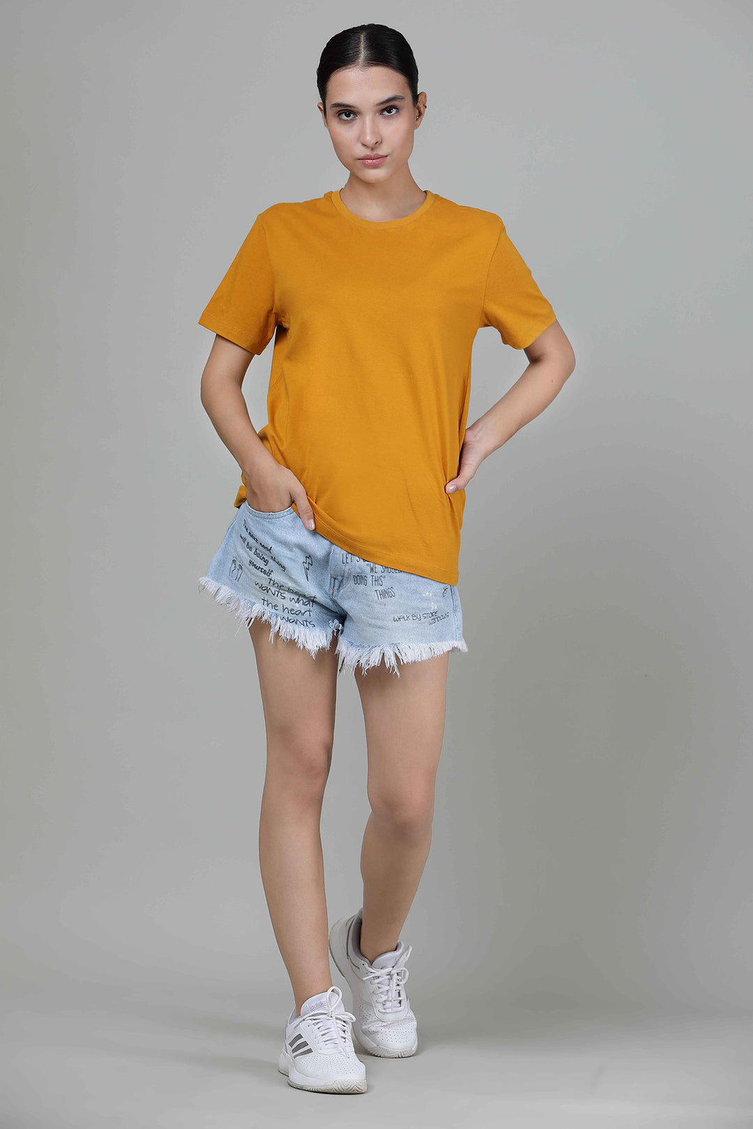 Mustard - Womens Half sleeves T- Shirt