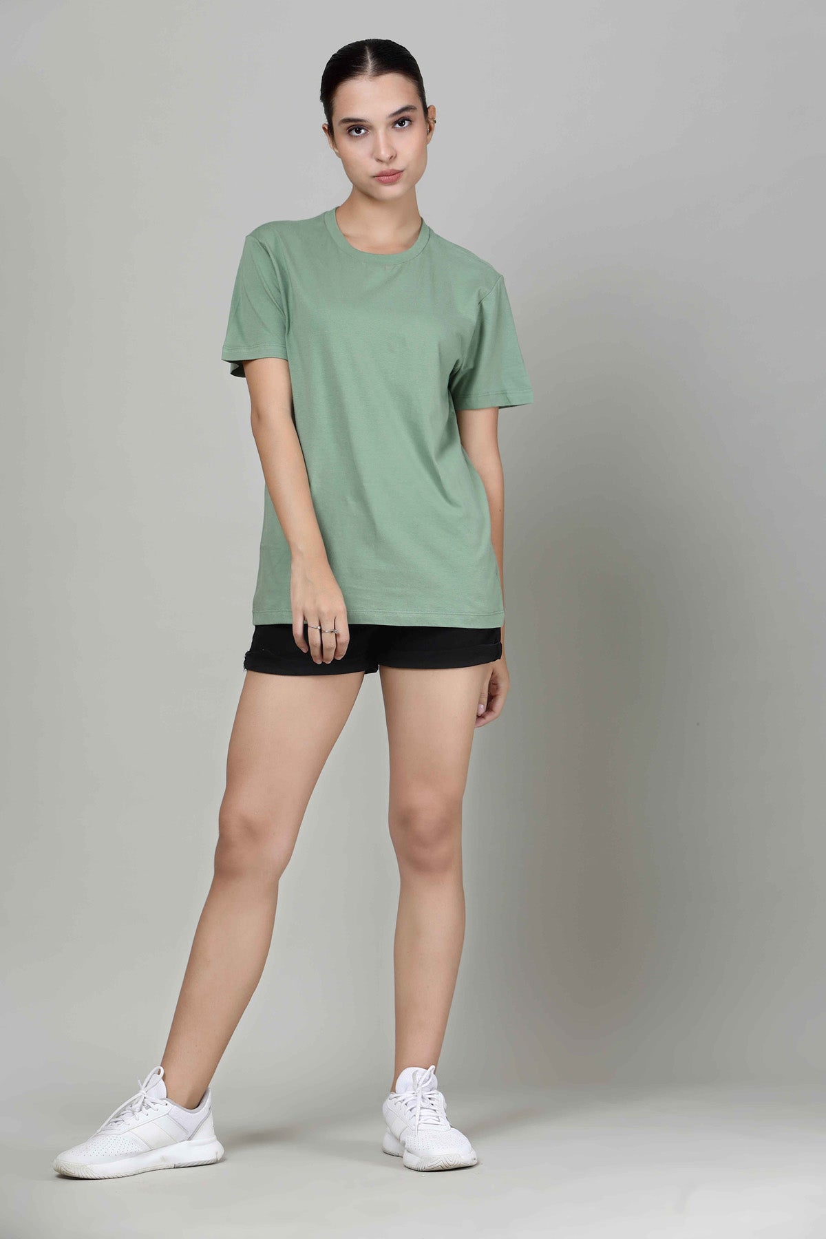 Pastel Green - Half sleeves T- Shirt