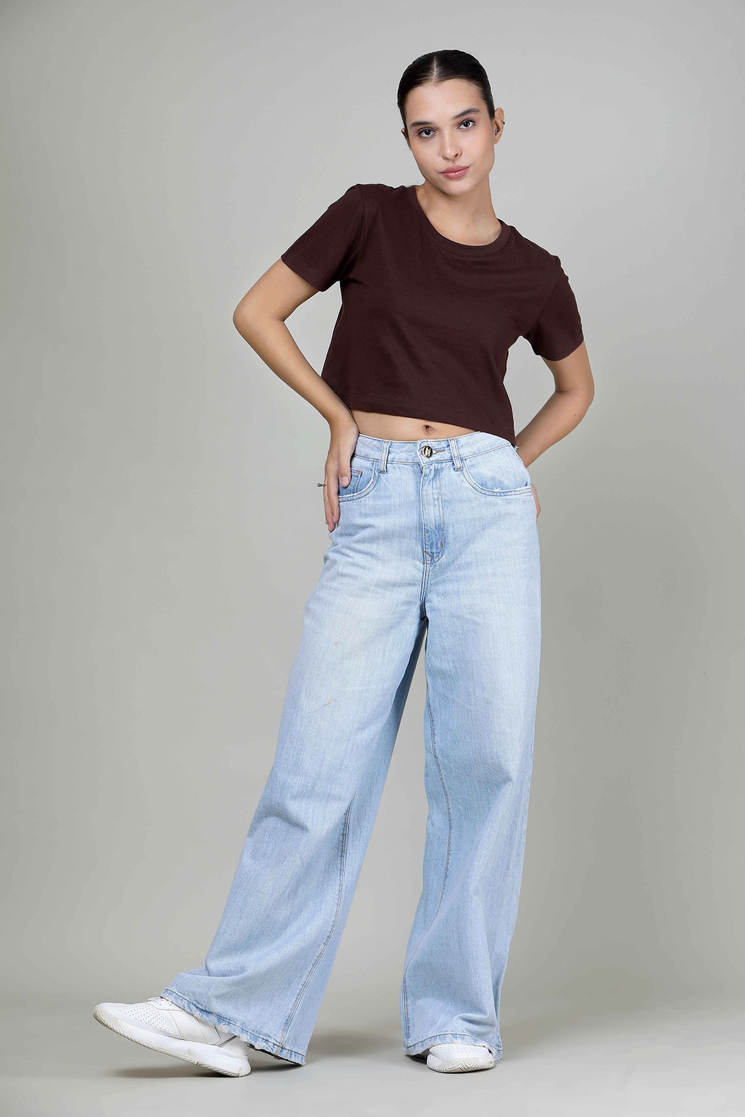 Brown - Crop Top