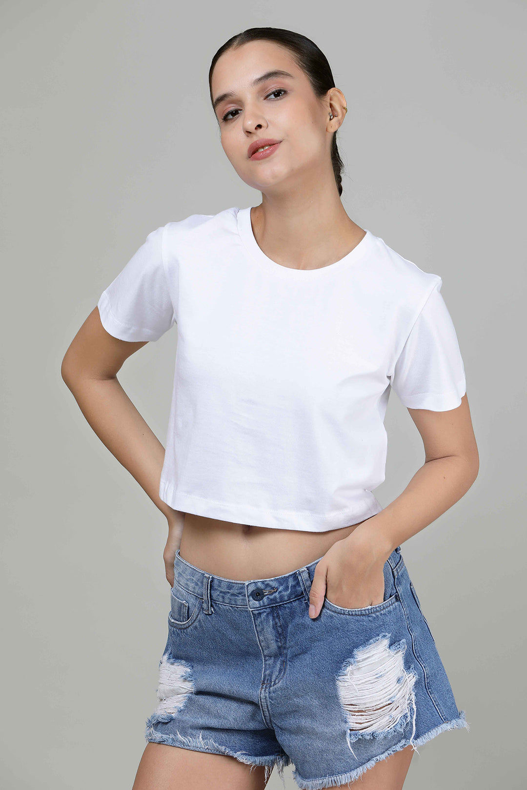 White - Crop Top
