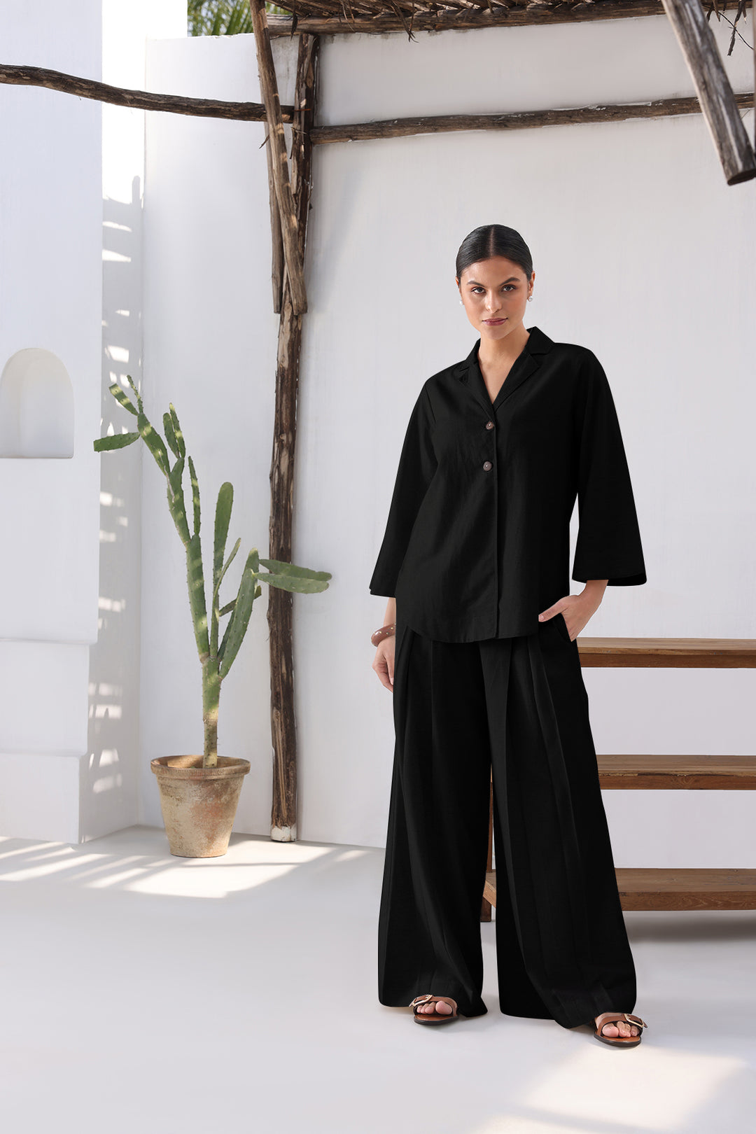 DUNE CO-ORD SET- BLACK