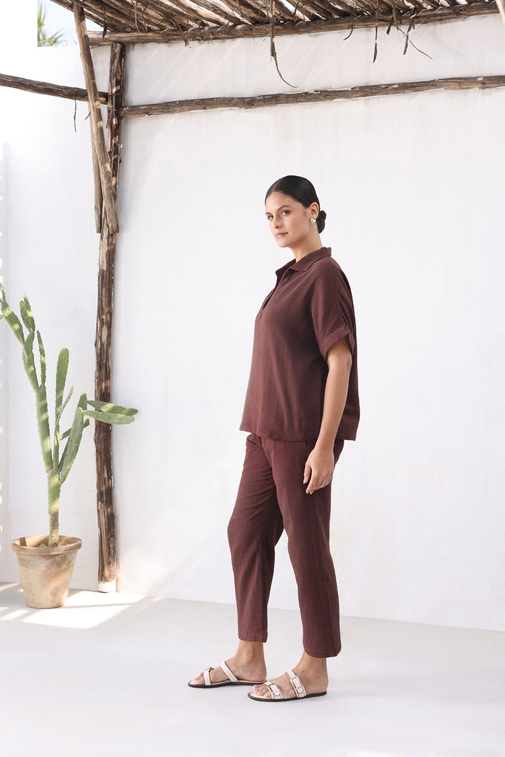 Lavasa Co-ord Set: Coco Brown