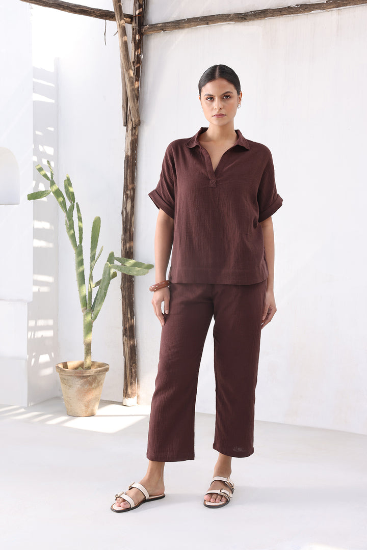 Lavasa Co-ord Set: Coco Brown