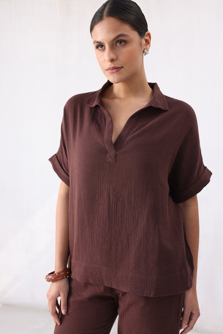 Lavasa Co-ord Set: Coco Brown