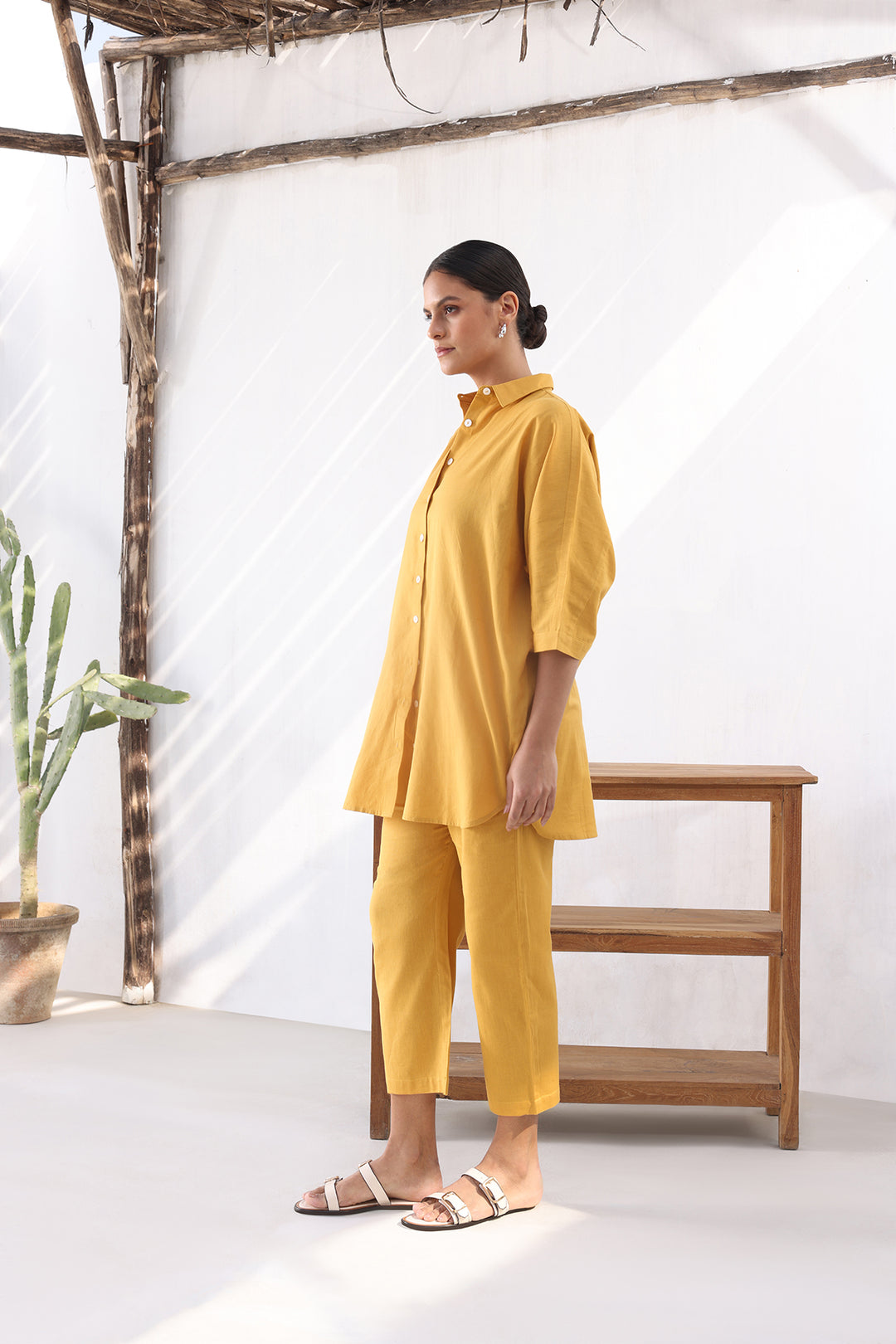 LIORA CO-ORD SET- MUSTARD
