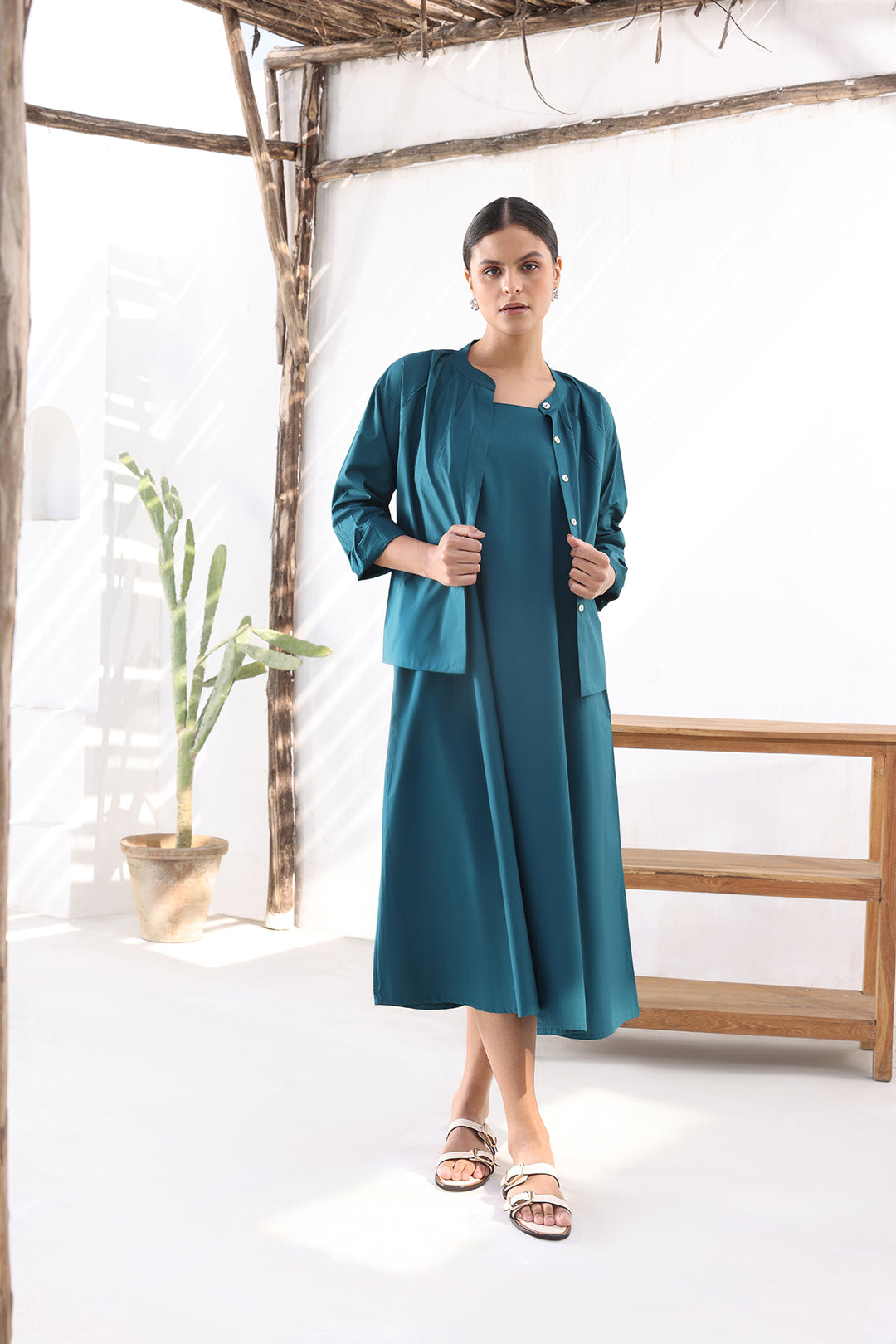 CLAIRE SET- TEAL BLUE