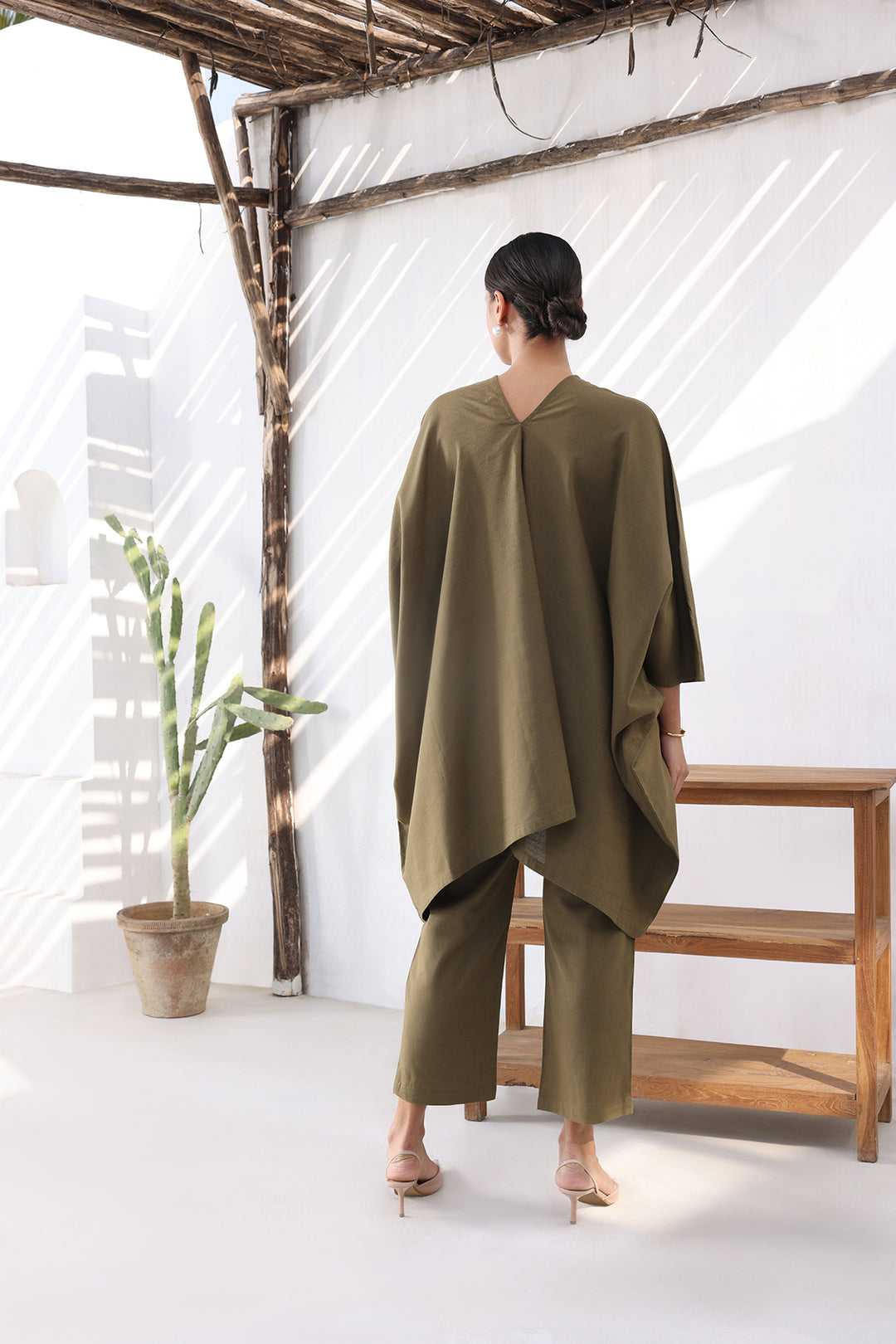 OISHI KAFTAAN SET- OLIVE