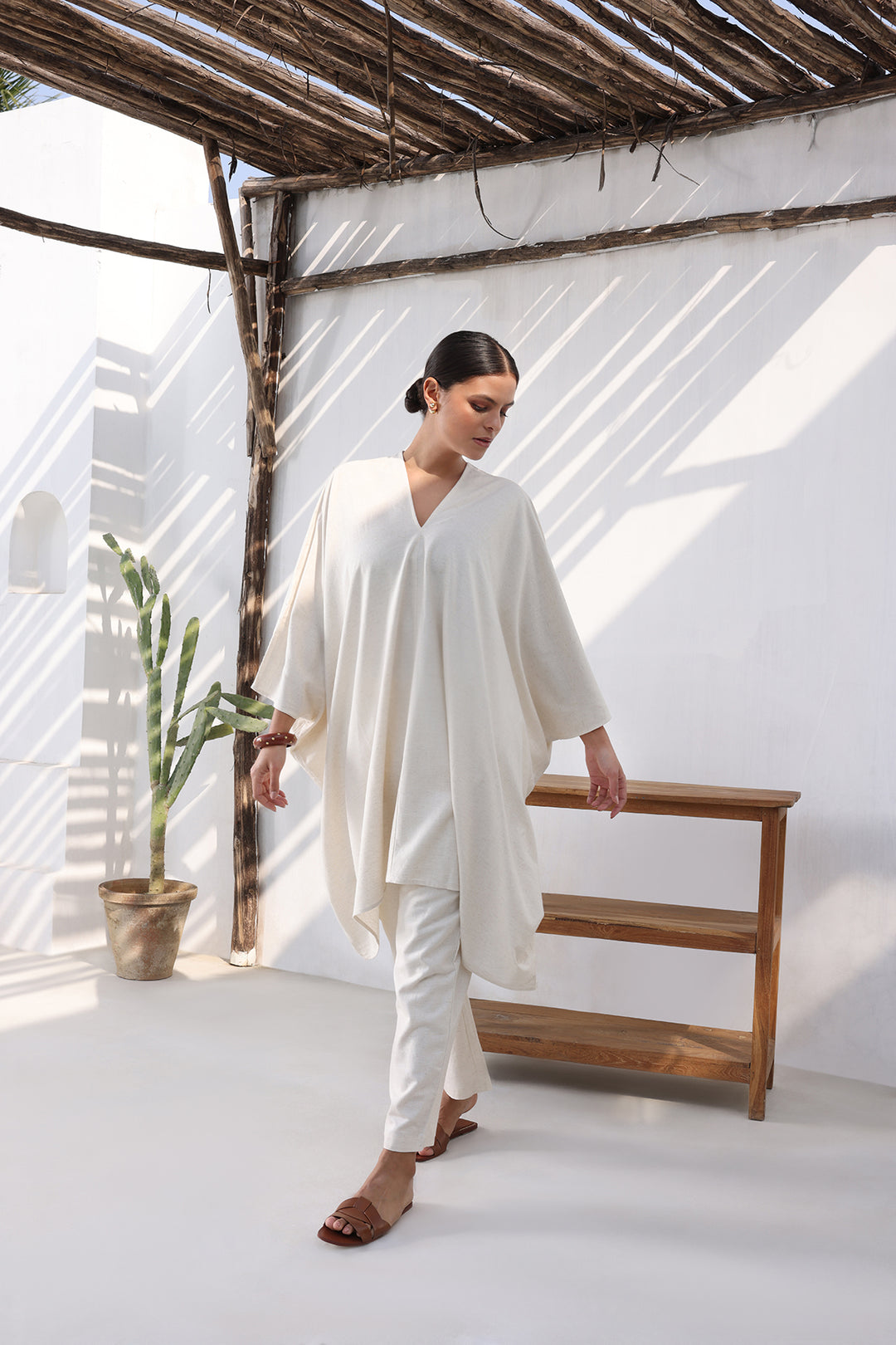 OISHI KAFTAAN SET- NATURAL