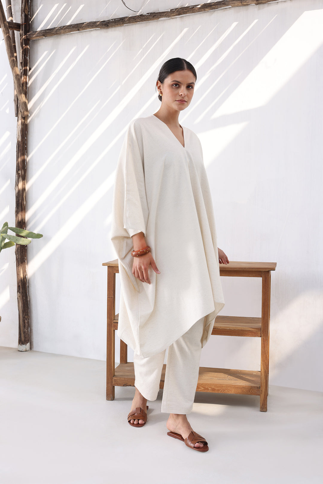 OISHI KAFTAAN SET- NATURAL