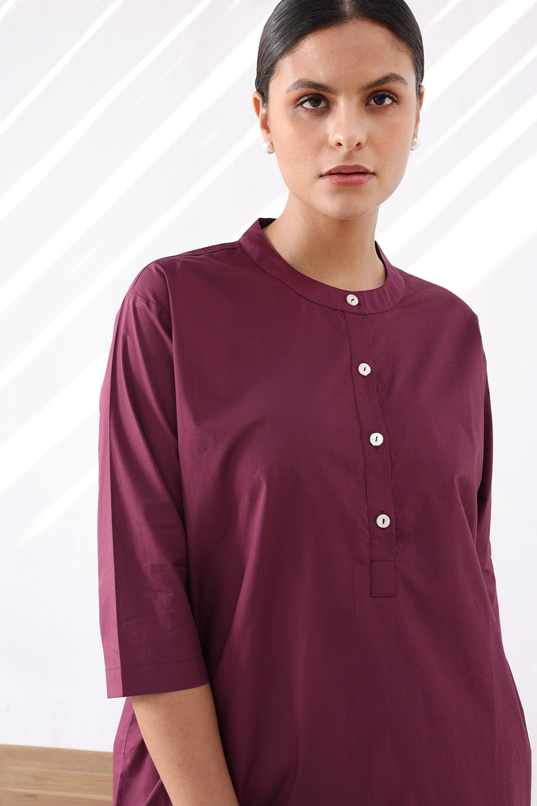 ZOE CO-ORD SET- BURGANDY