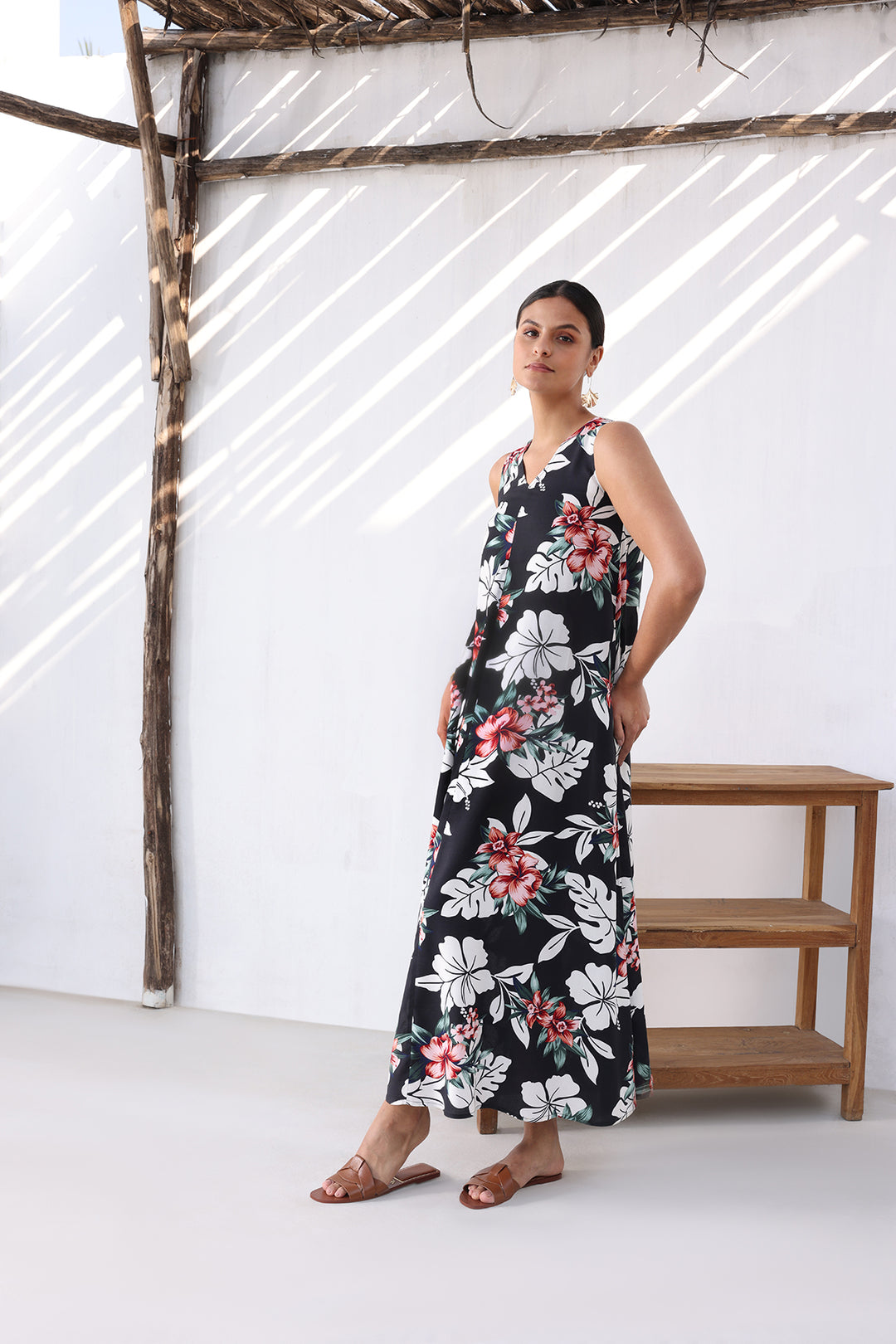 BLOOM DRESS - BLACK PRINT