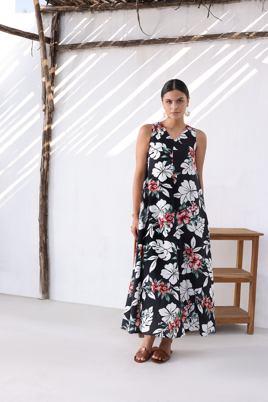 BLOOM DRESS - BLACK PRINT