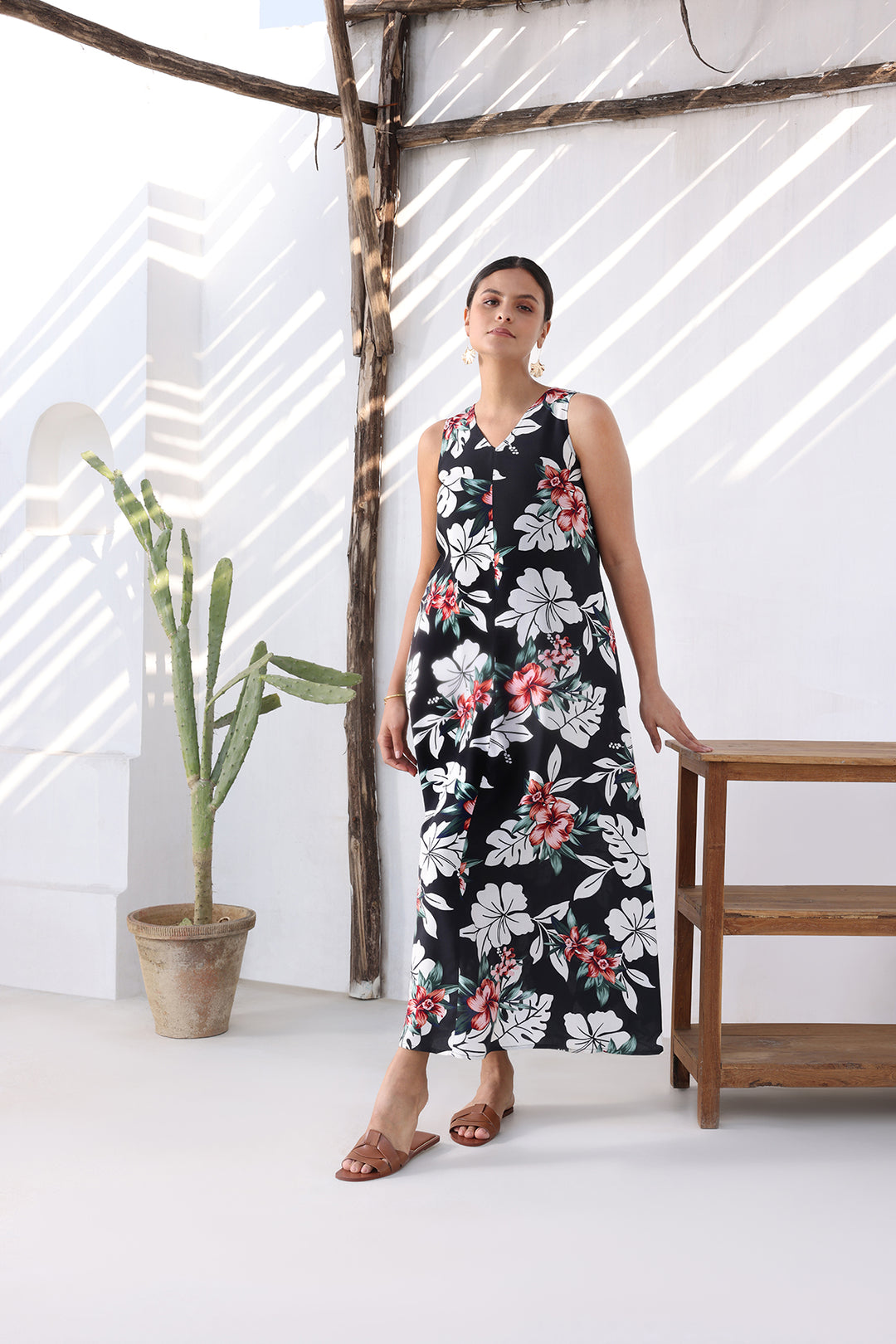 BLOOM DRESS - BLACK PRINT