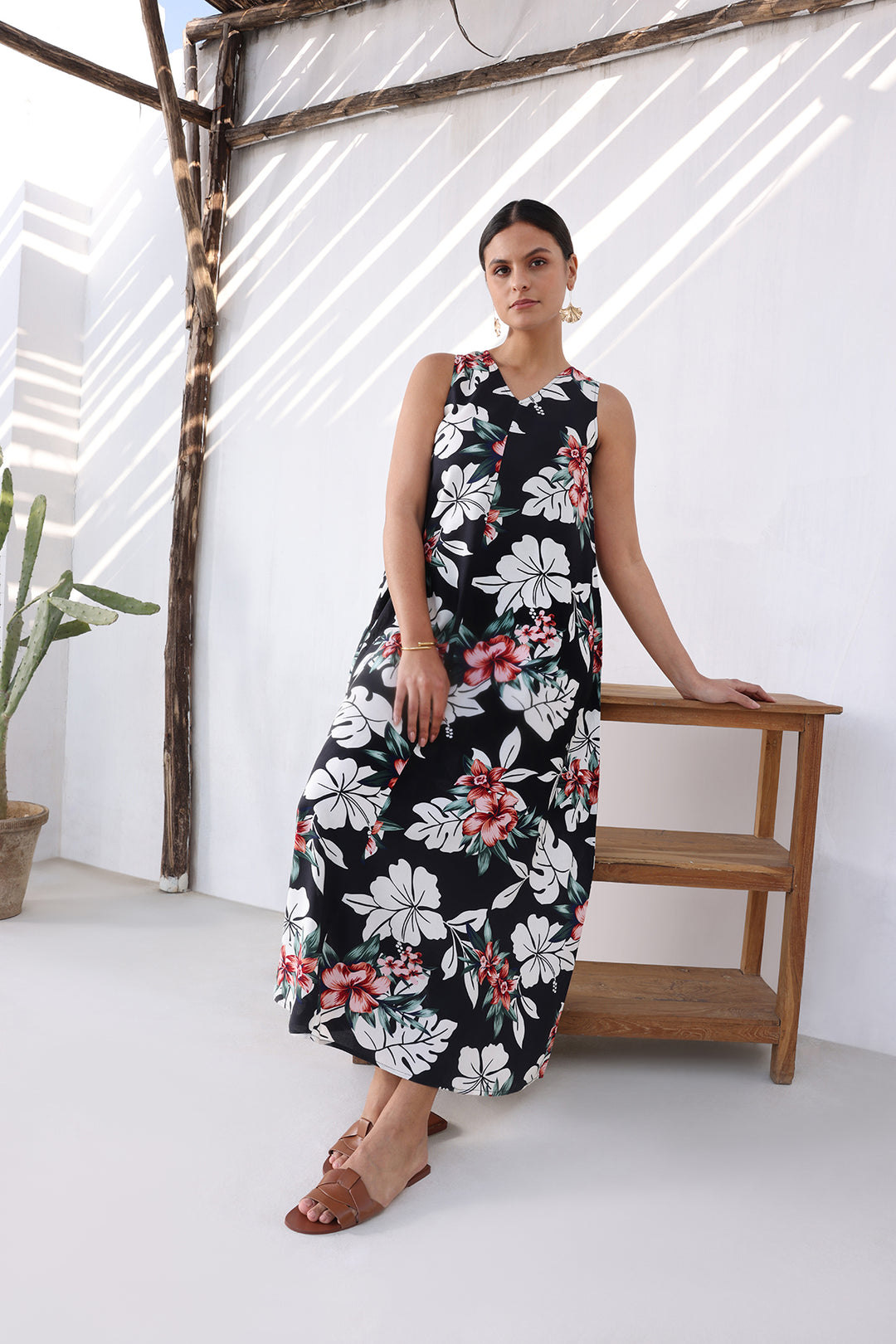 BLOOM DRESS - BLACK PRINT