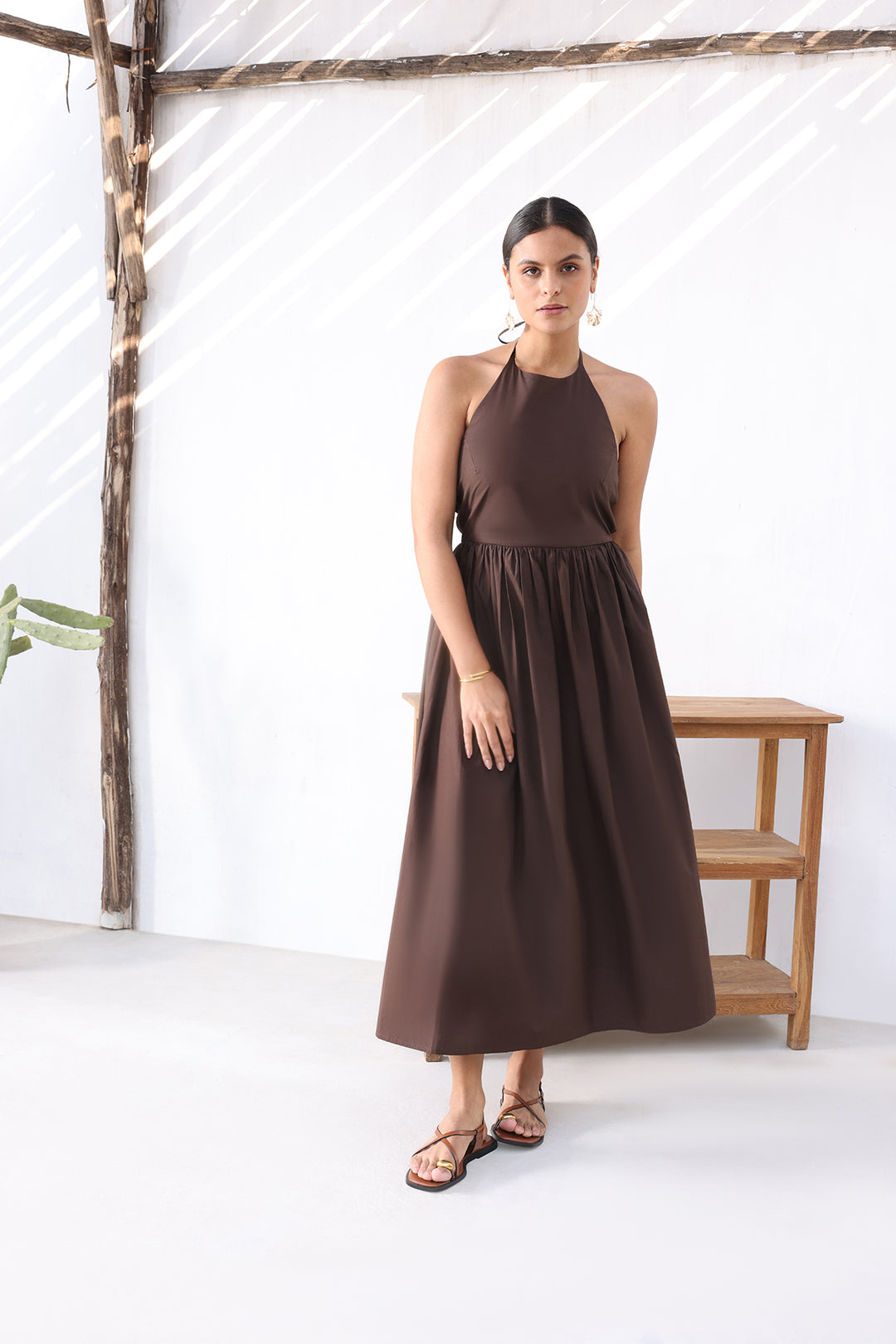 FLORIN DRESS- MOCHA MUSE