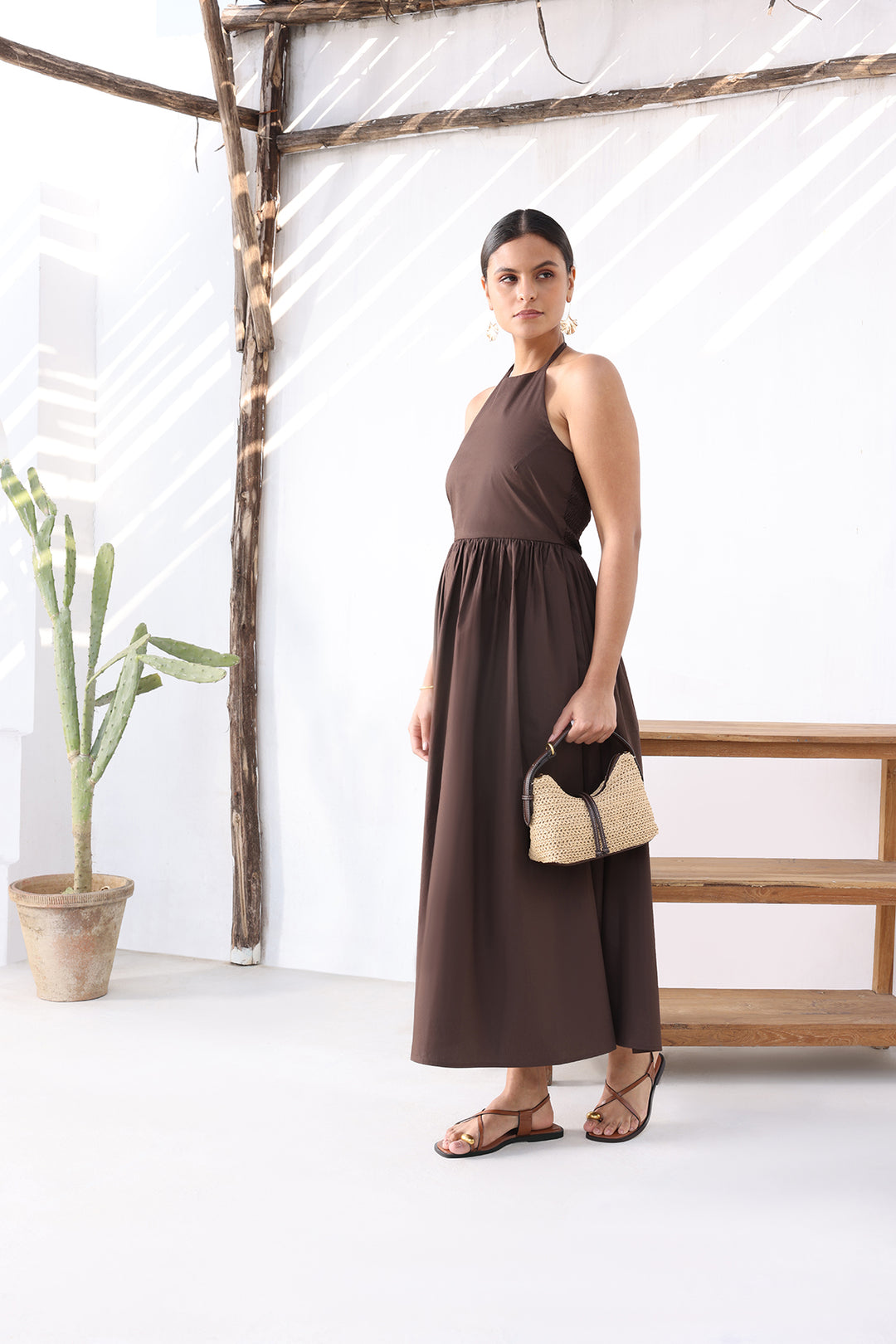 FLORIN DRESS- MOCHA MUSE