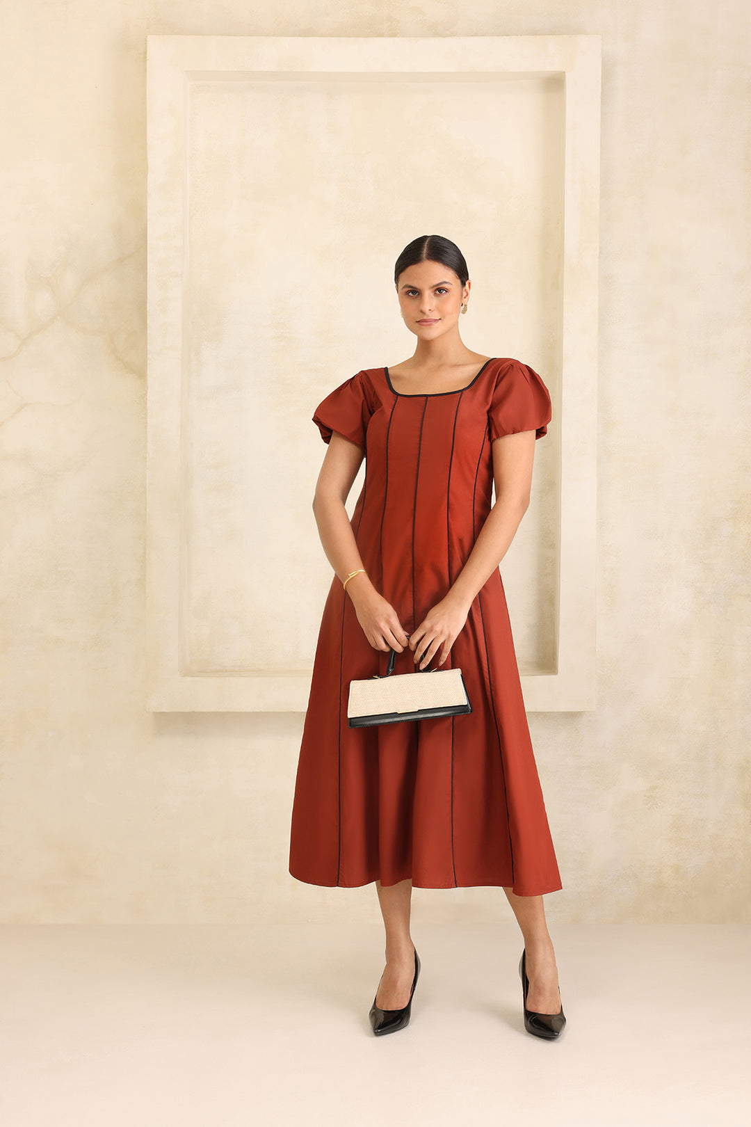 GELATO DRESS- RUST