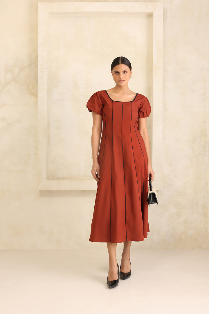GELATO DRESS- RUST