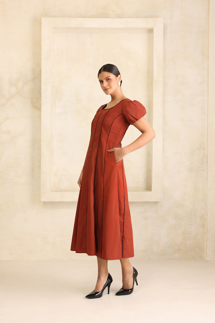 GELATO DRESS- RUST