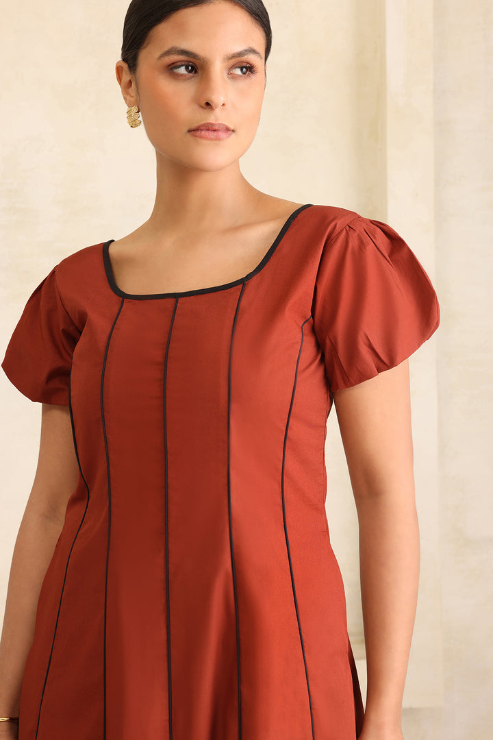 GELATO DRESS- RUST