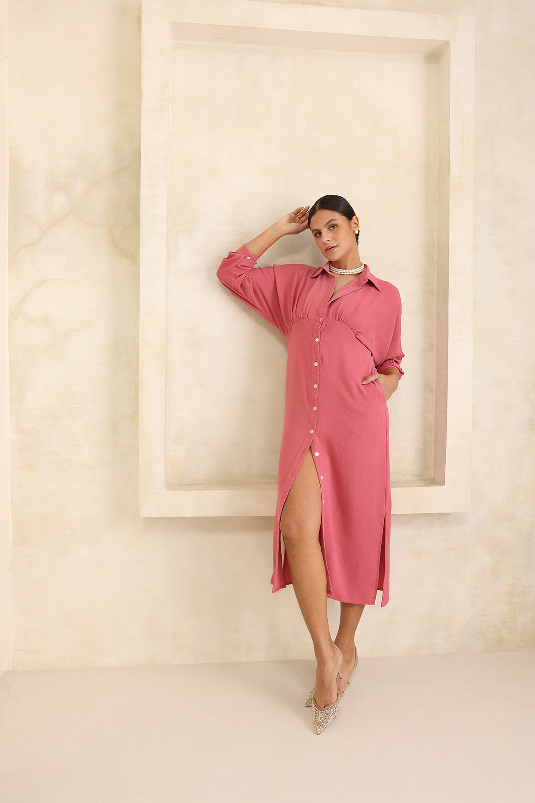 LIRA DRESS- MULBERRY