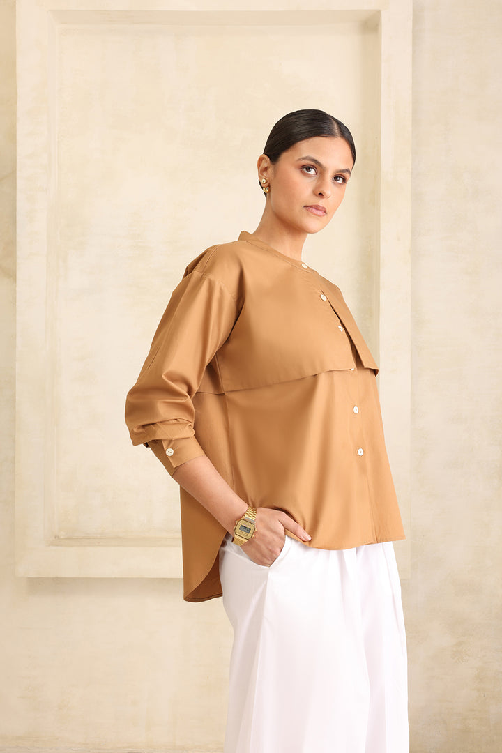 CIRRUS OVERSIZE SHIRT- KHAKI