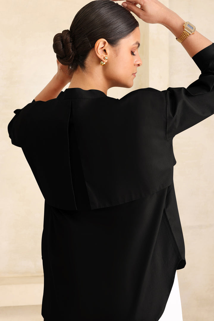CIRRUS OVERSIZE SHIRT- BLACK