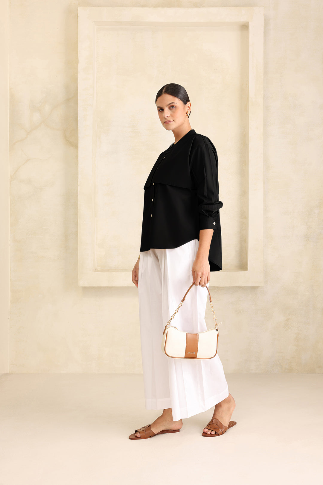 CIRRUS OVERSIZE SHIRT- BLACK