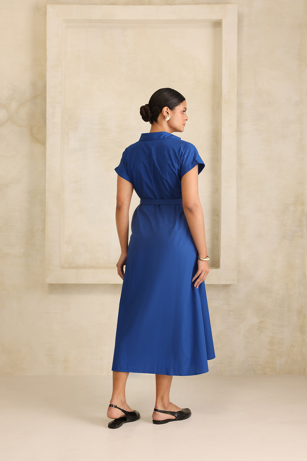 HARPER SHIRT DRESS- ROYAL BLUE