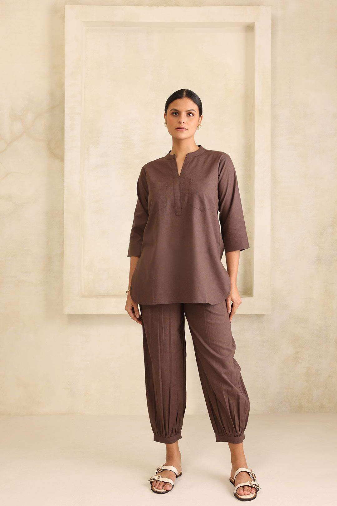 VIVA CO-ORD SET- BROWN