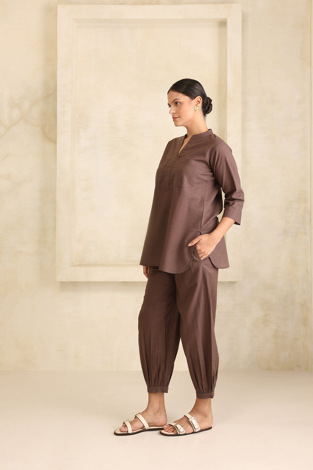 VIVA CO-ORD SET- BROWN