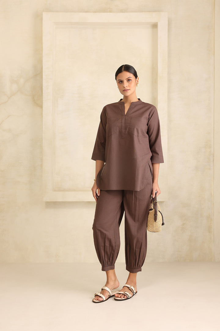 VIVA CO-ORD SET- BROWN