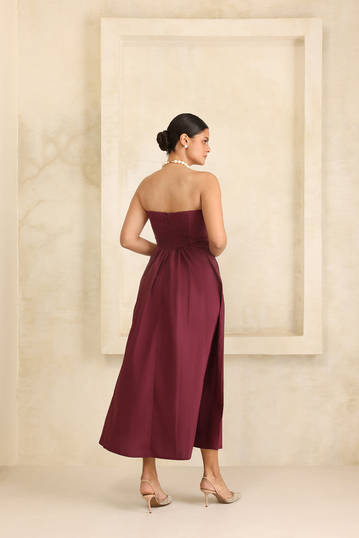 Lyla Dress: Burgundy