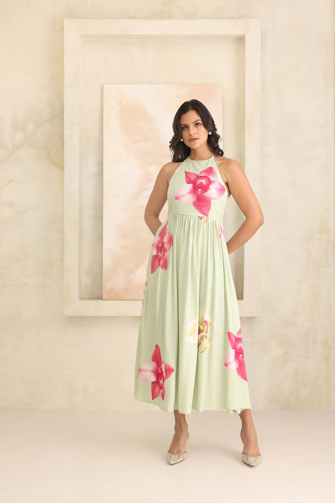 FLORIN DRESS- MINT FLORAL