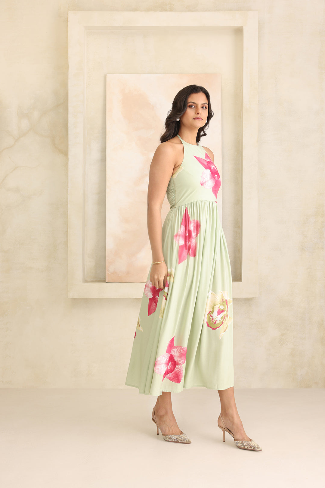 FLORIN DRESS- MINT FLORAL