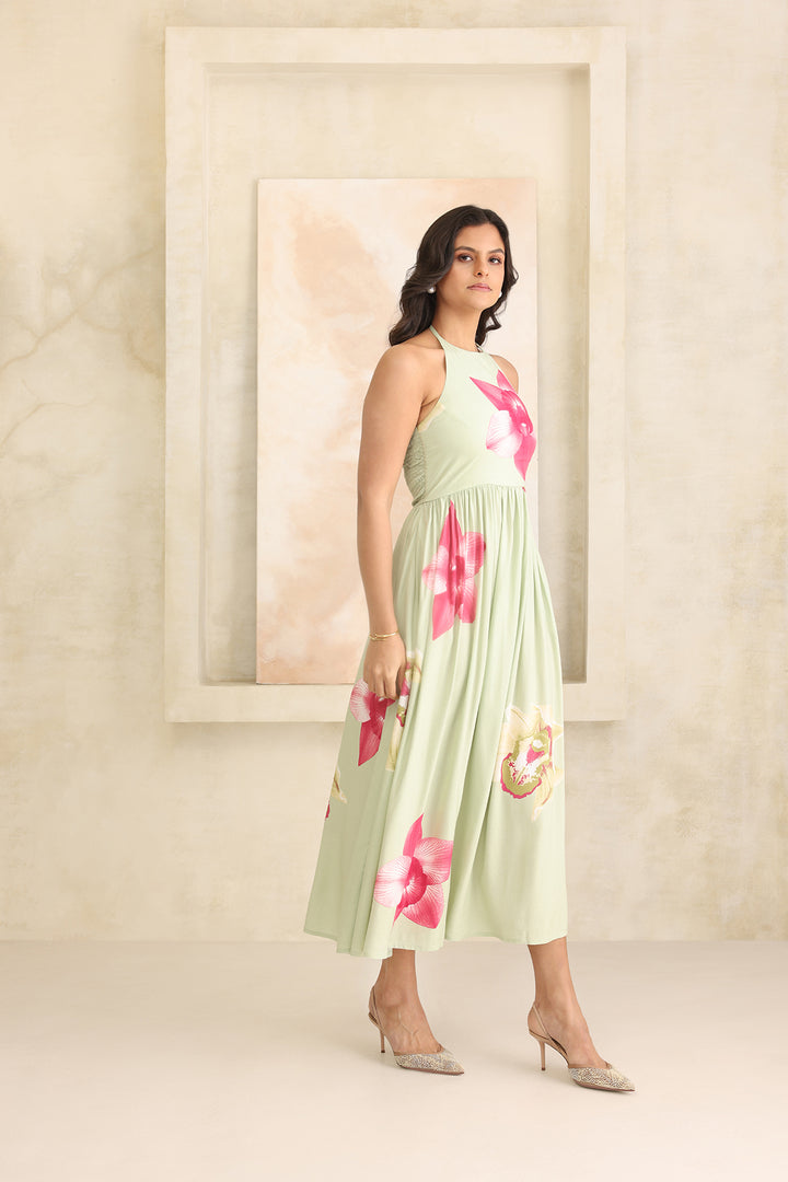 FLORIN DRESS- MINT FLORAL