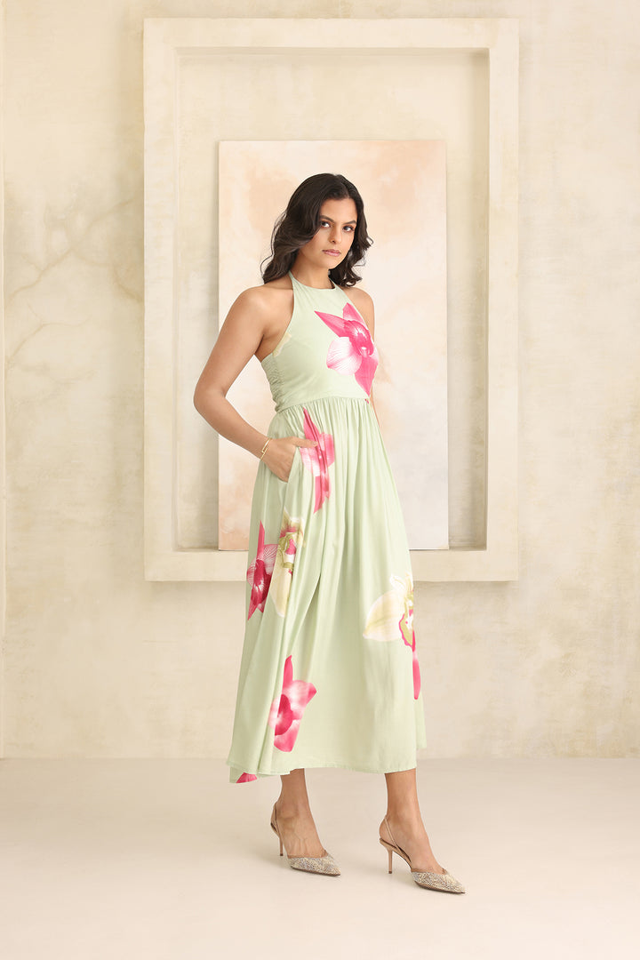 FLORIN DRESS- MINT FLORAL