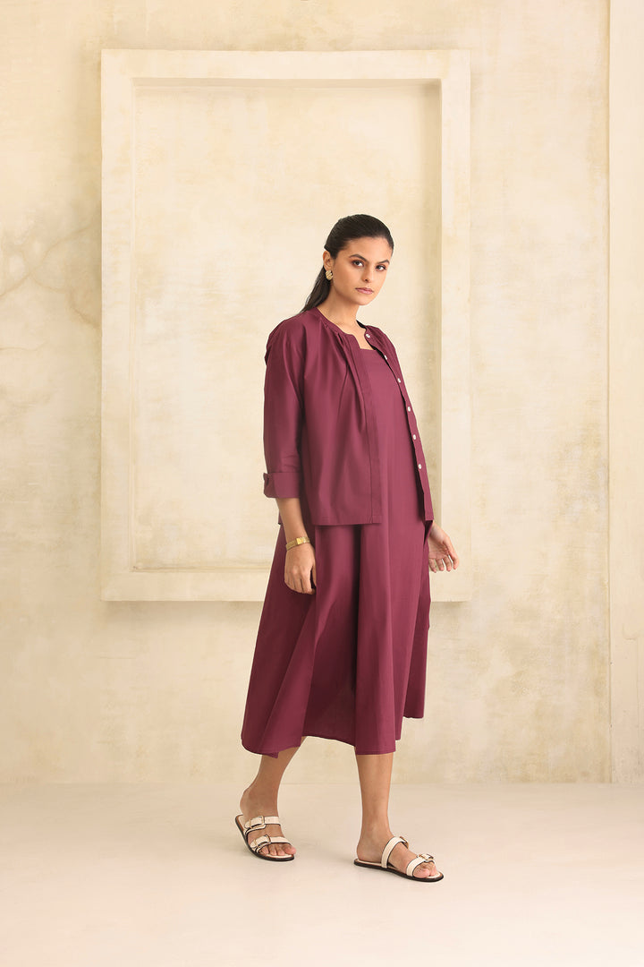 CLAIRE SET- BURGANDY