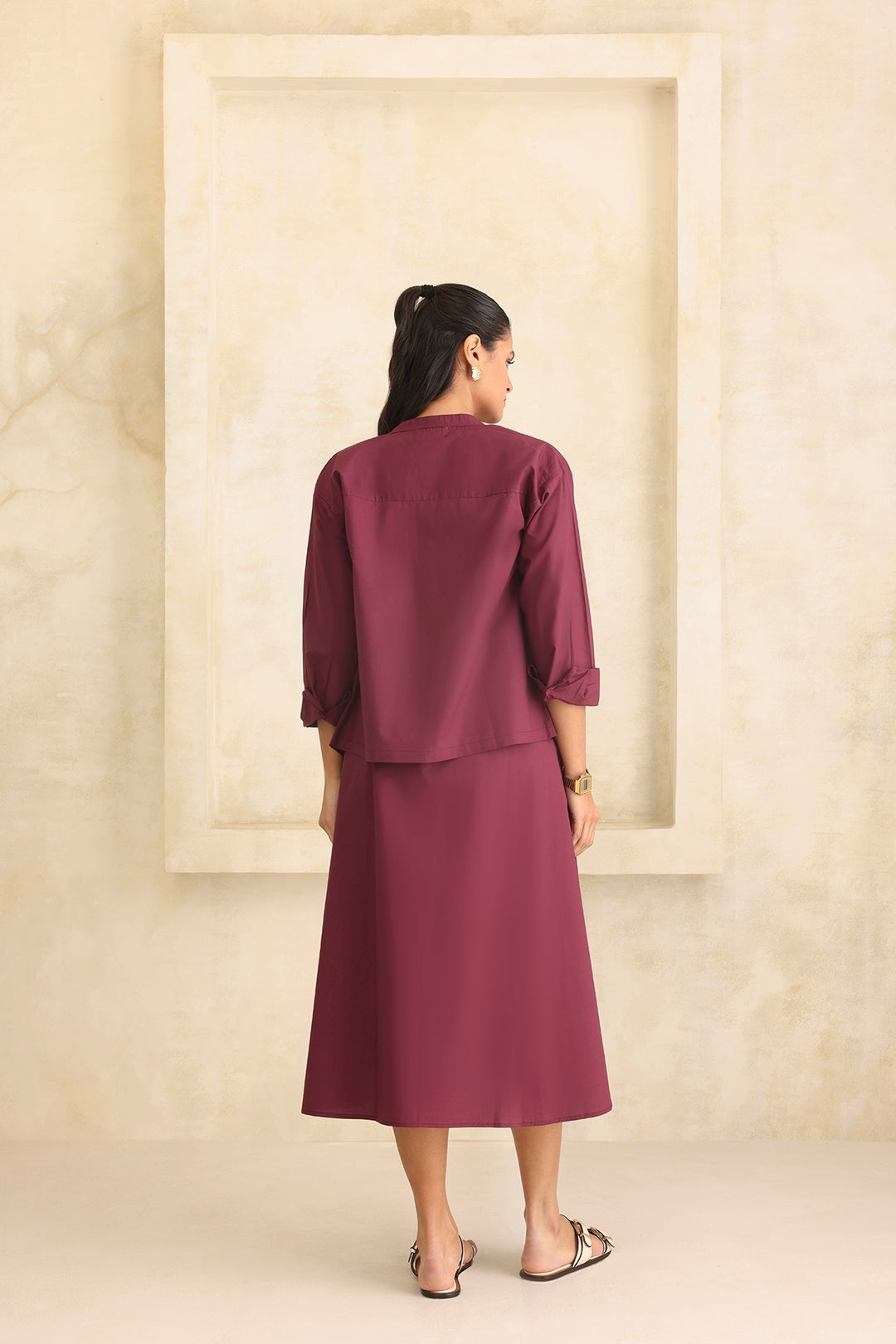 CLAIRE SET- BURGANDY